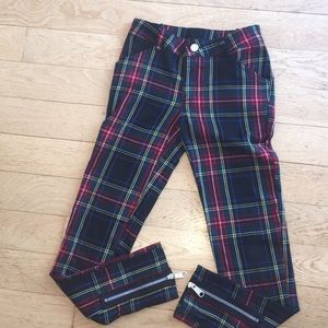 Girls plaid pants